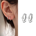 Sterling Silver Earrings Piercing Vintage