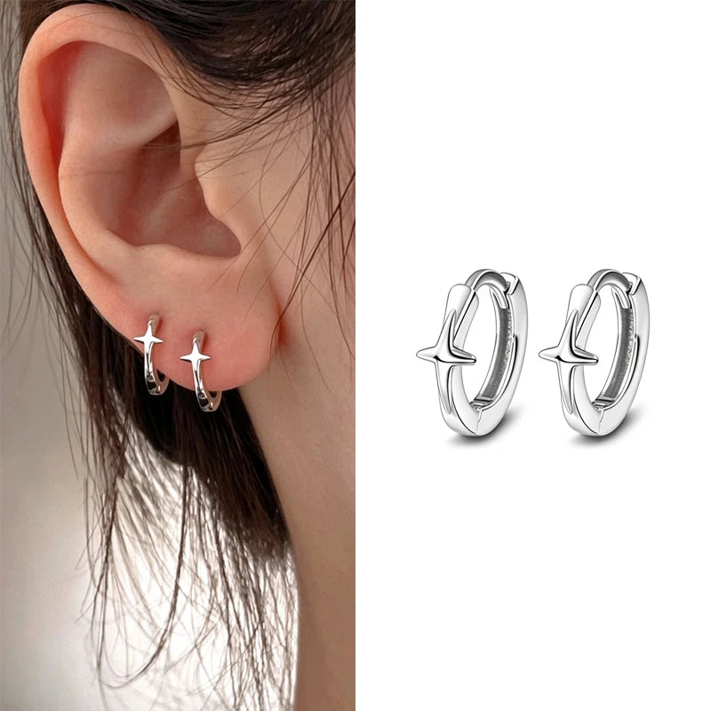 Sterling Silver Earrings Piercing Vintage