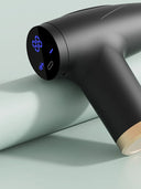 Fascia Gun: Black 4-Head Mini Multi-Stage Massage Equipment