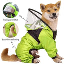 Dog Raincoat with Hoodie Waterproof Pet Clothes for Dogs