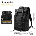 Roll Top Water Resistant Laptop Backpack