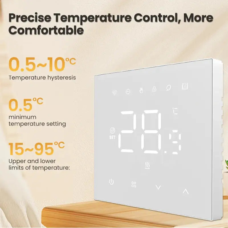 AVATTO WiFi Smart Thermostat，Electric Heating Water Gas Boiler Temperature Controller Works With Tuya Google Home Alexa Alice