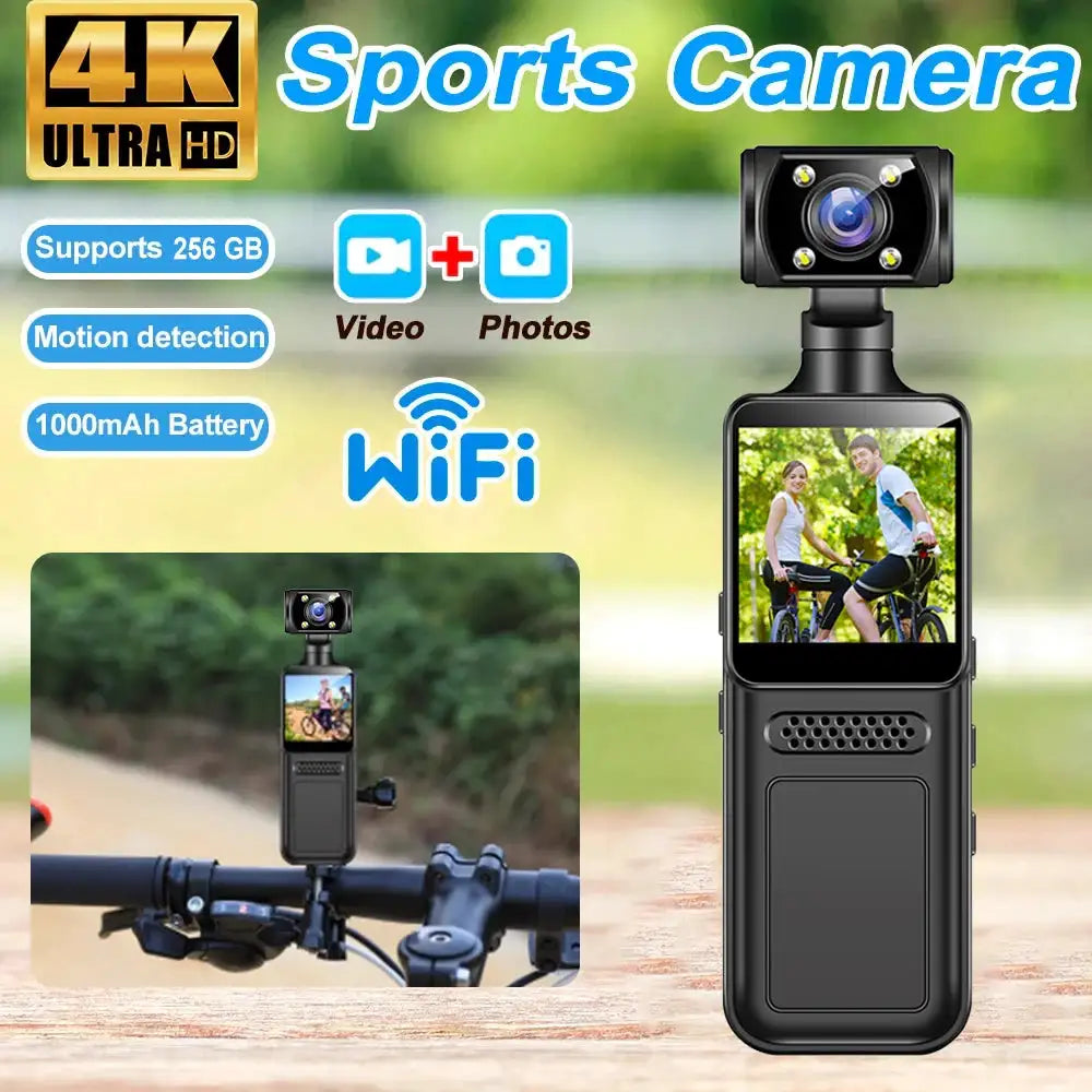 Ultra HD 4K Mini Camera WiFi Portable Small Digital Video Recorder Police BodyCam Infrared Night Vision Miniature Camcorder L10