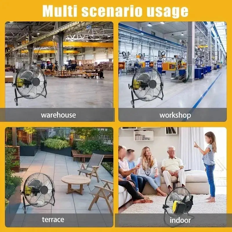 14 Inch Brushless Floor Fan for Bosch DeWalt Makita