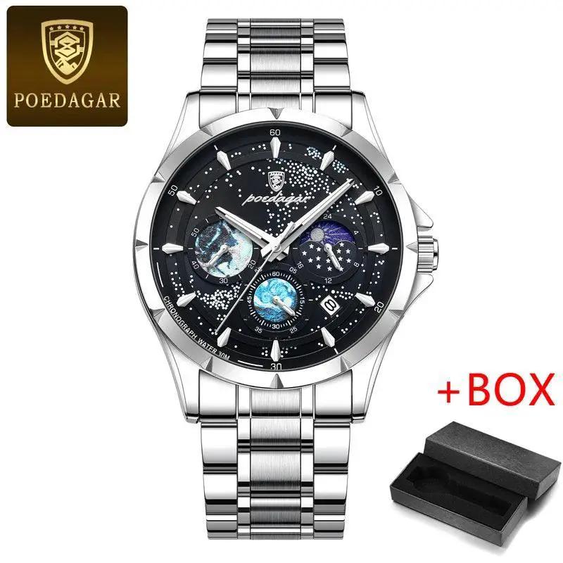 Starry Sky Chronograph Watch Waterproof Luminous Timepiece - OurLum.com