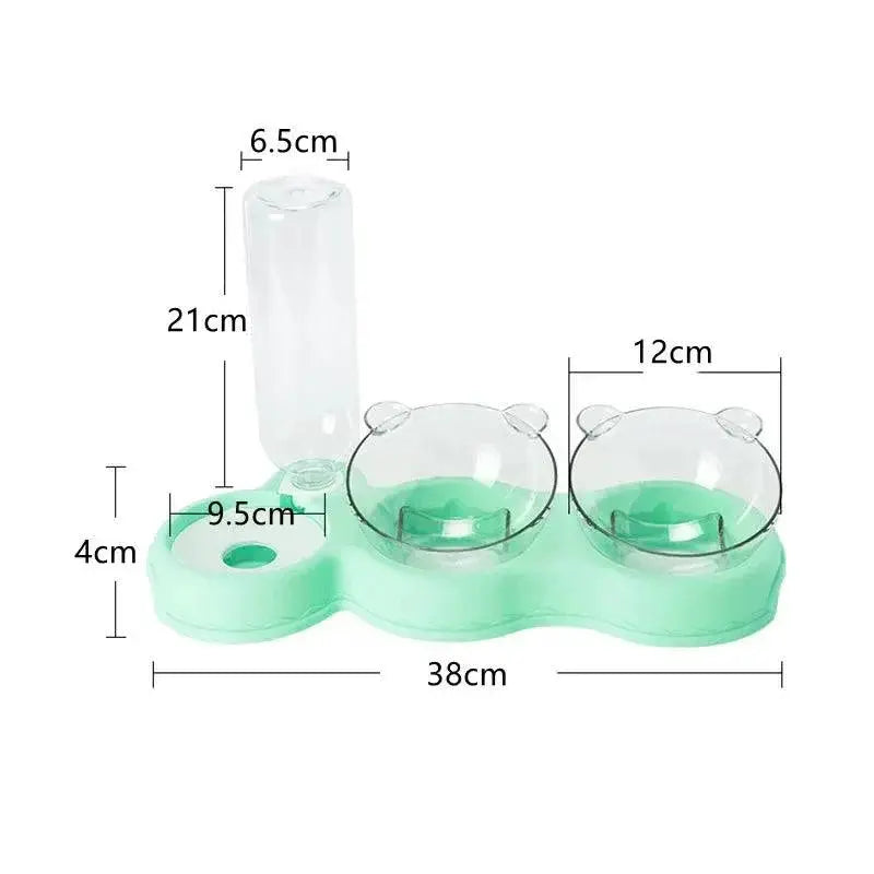 Automatic Pet Feeder With Water Fountain For Cats 3 In 1