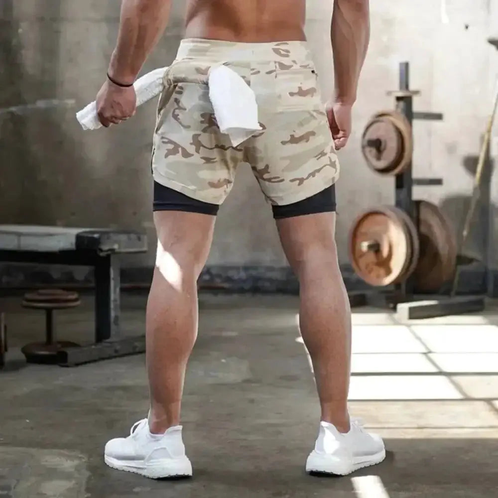 Summer Workout Shorts For Men 2 In 1 Quick Dry Performance