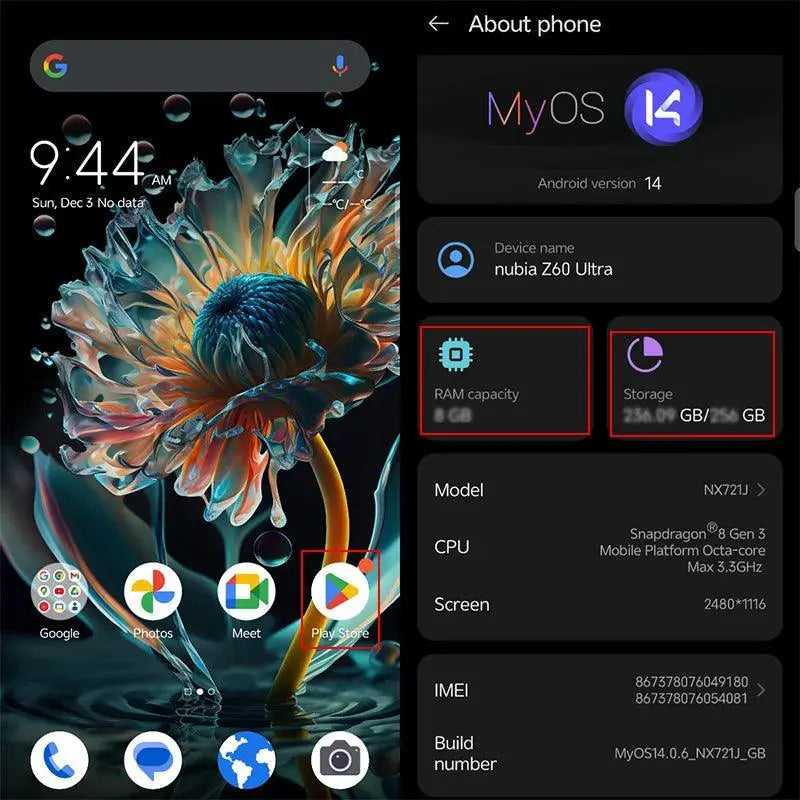 Nubia Z60 Ultra 64MP 5G Smartphone Snapdragon 8 Gen 3