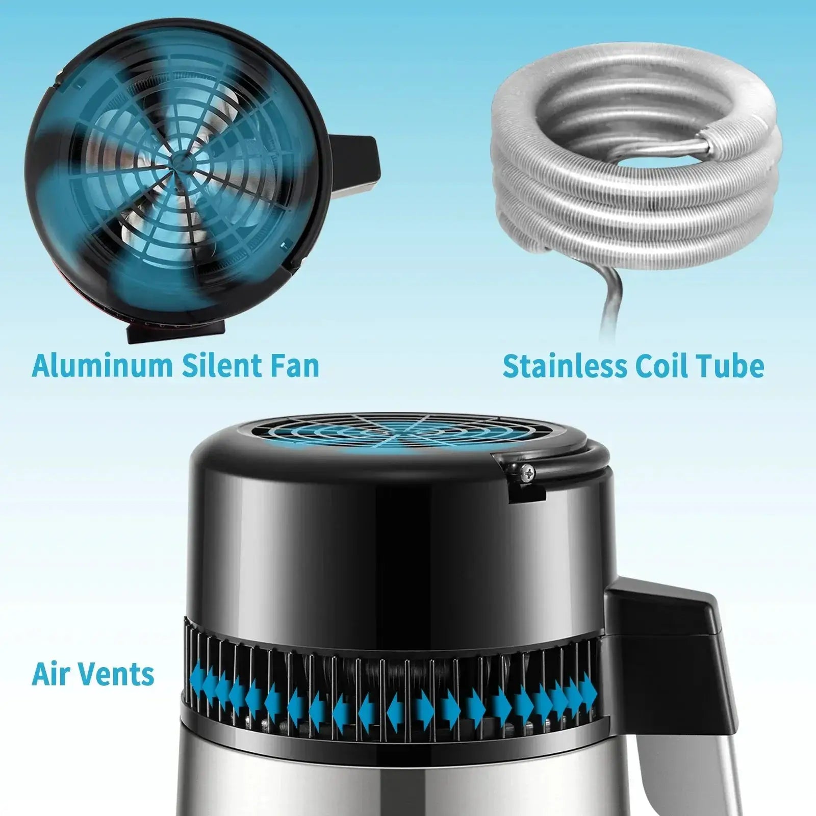 VEVOR 4L Water Distiller Purifier Filter Dispenser Appliance