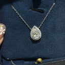 Sterling Silver Moissanite Pendant