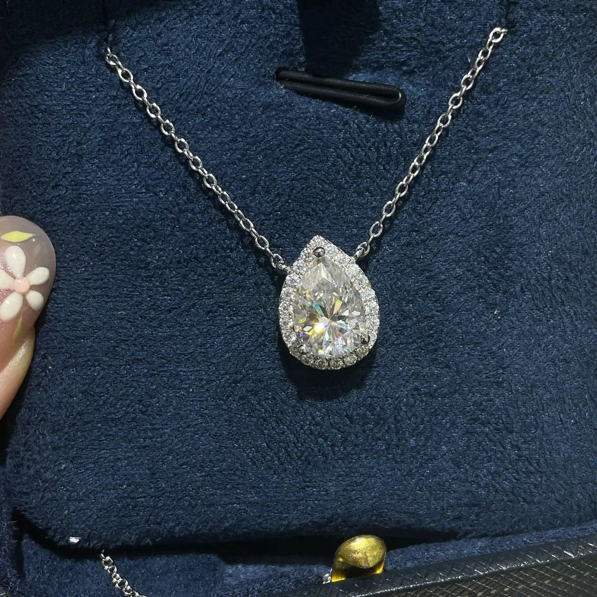Sterling Silver Moissanite Pendant — product image 6