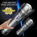 LED Camping Flashlight with Super Long Range Beam for Adventures