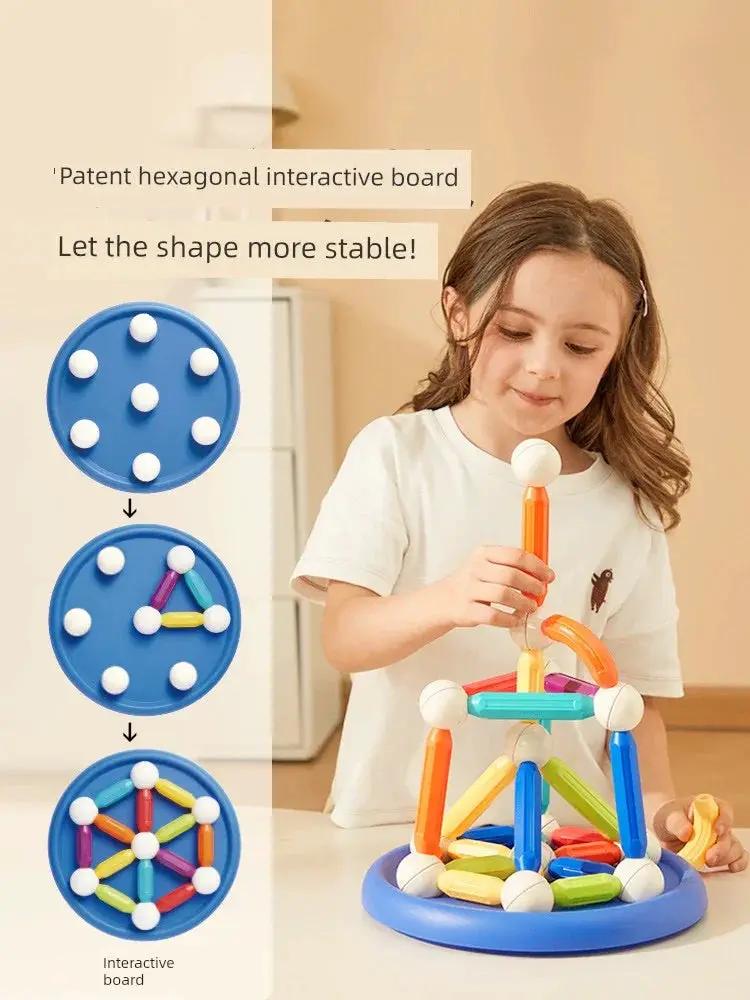 Mideer Educational Magnetic Rods Building Blocks For Kids