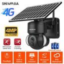 SHIWOJIA WIFI Camera Solar Powered Security Solution 4MP