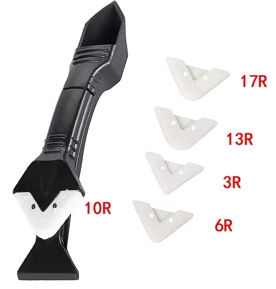 5 In 1 Silicone Spatula Window Cleaning Tool Kit Bundle