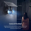SHIWOJIA WIFI Camera Solar Powered Security Solution 4MP