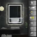 LUVODI Dual Lights Crystal Clear LED Bathroom Mirror 28 Inch