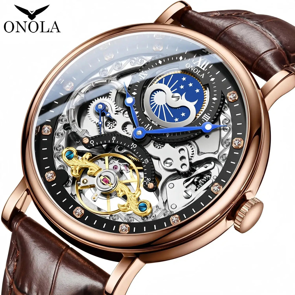 Onola Men Dual Time Auto Watch — product image 4