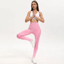 Women Yoga Leggings 2 Pack High Waisted Butt Lift