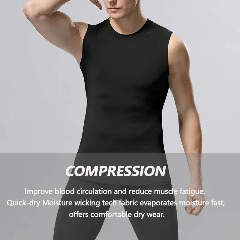 Men Compression Shirts Tank Top Tummy Control Body Shaper