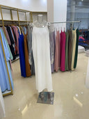 Women Strapless Backless Maxi Dress Sleepwear Loungewear Casual Loose Fit Summer