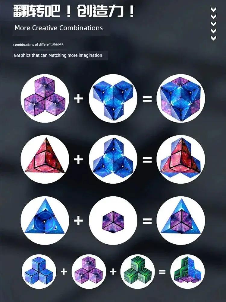 Magnetic Cube Infinite Flip Deformation Educational Toy - OurLum.com