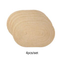 Smart Non-Slip Oval Table Mats for Home