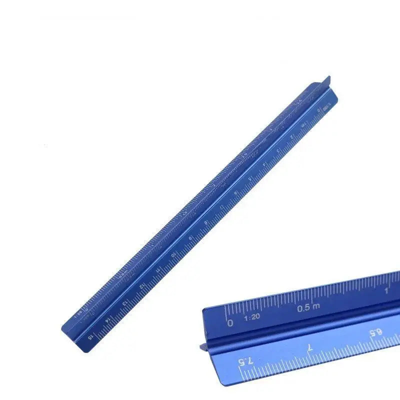 15cm Aluminum Triangular Scale Ruler 1 To 20 And 1 To 125