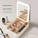 Travel Makeup Mirror With LED Light