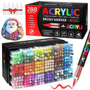 Acrylic Brush Marker Set Colors