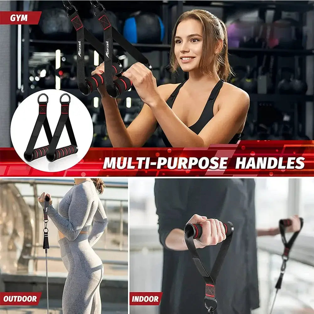 Heavy Duty D Ring Cable Machine Handles for Home Gym