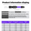 Magnetic Impact Screwdriver Set with Non-slip Cross Bit 6PCS