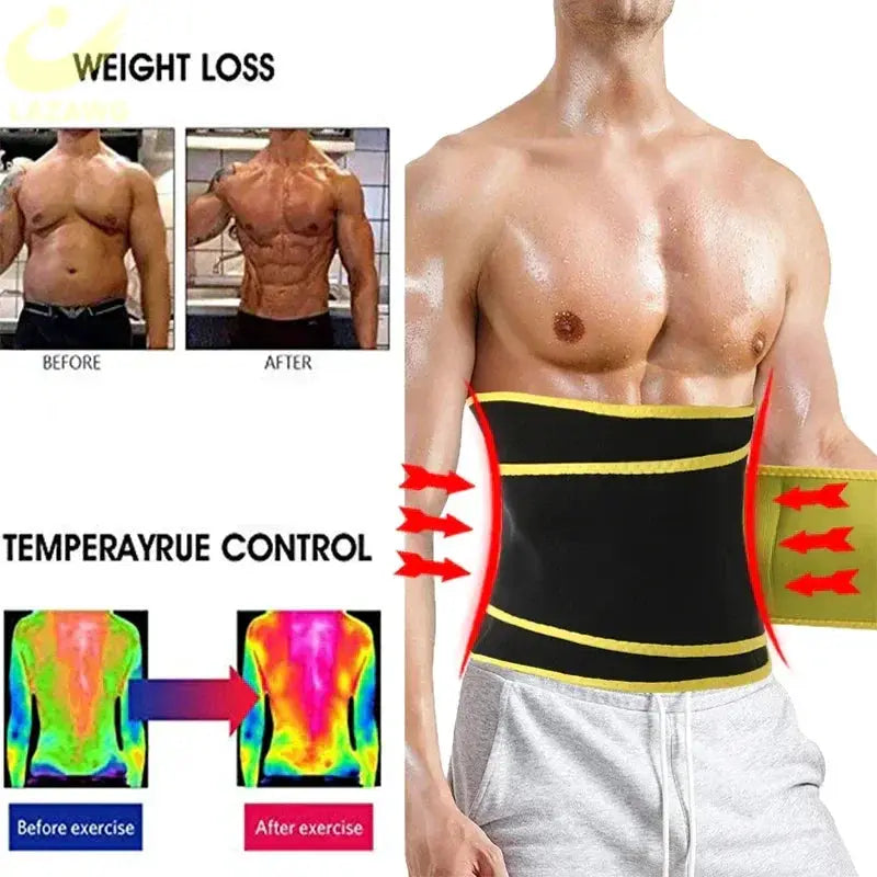 Neoprene Waist Trainer for Men Fat Burning and Slimming