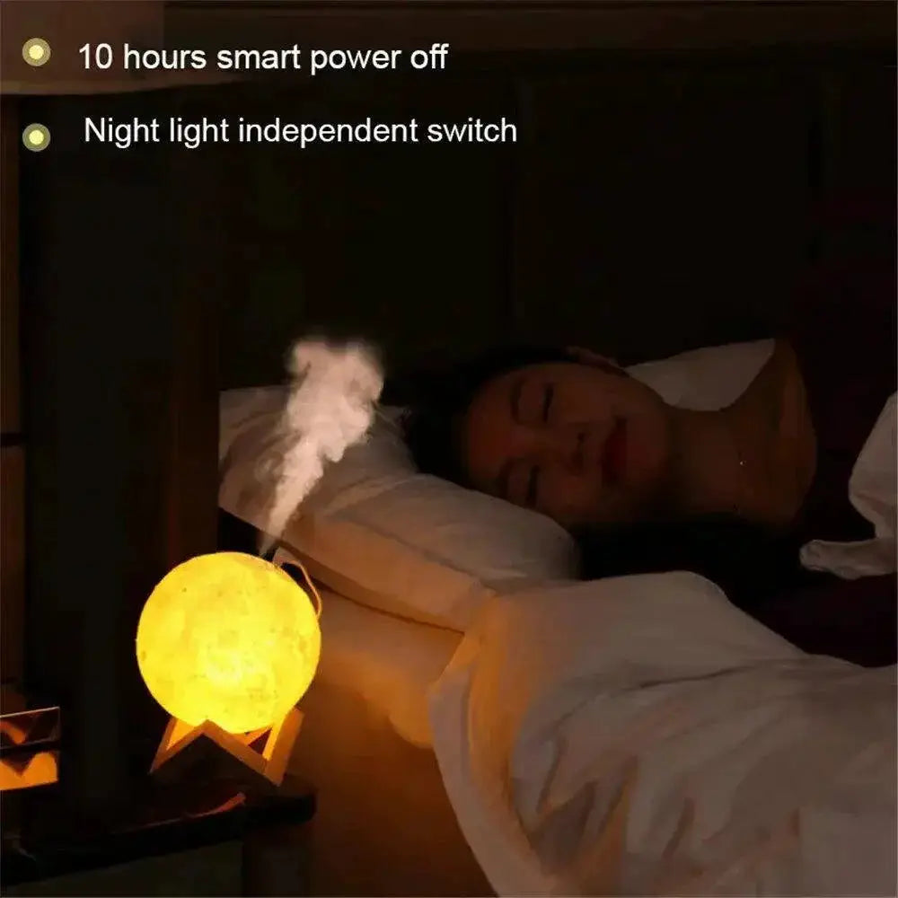 3D Moon Ultrasonic Aroma Diffuser 880ML Humidifier