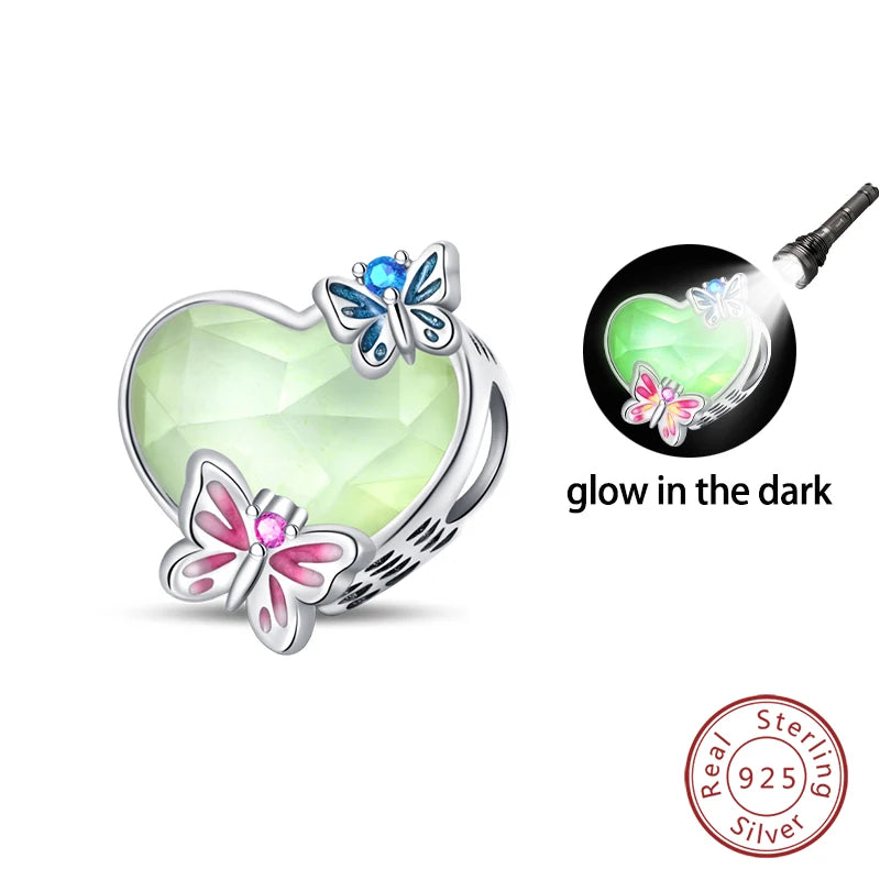 Sterling Silver Spring Colorful Butterfly