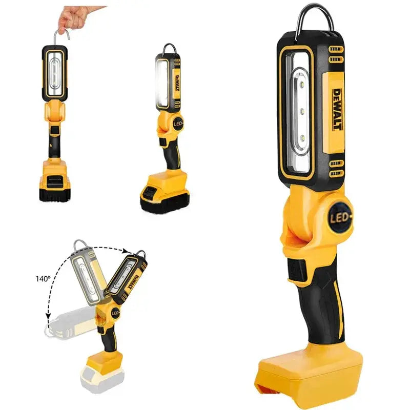 LED Work Light Portable Camping Torch 20V Battery Pack