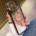 Clear Glitter Case - Magnetic And Anti Fingerprint