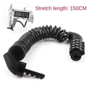 Portable 4-Digit Steel Cable Lock for Bicycle Security