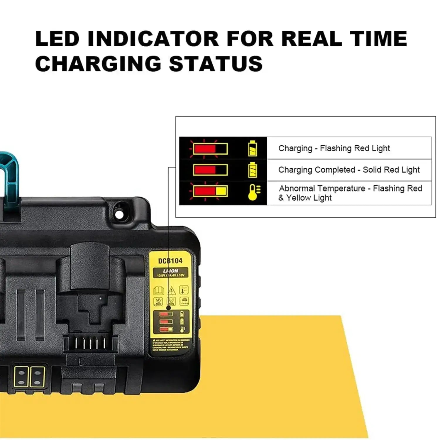 Rapid 4 Port DCB104 Lithium Battery Charger Fast Charge