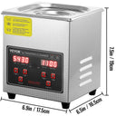 SucceBuy Ultrasonic Cleaner Stainless Steel Portable Cleaning Washing