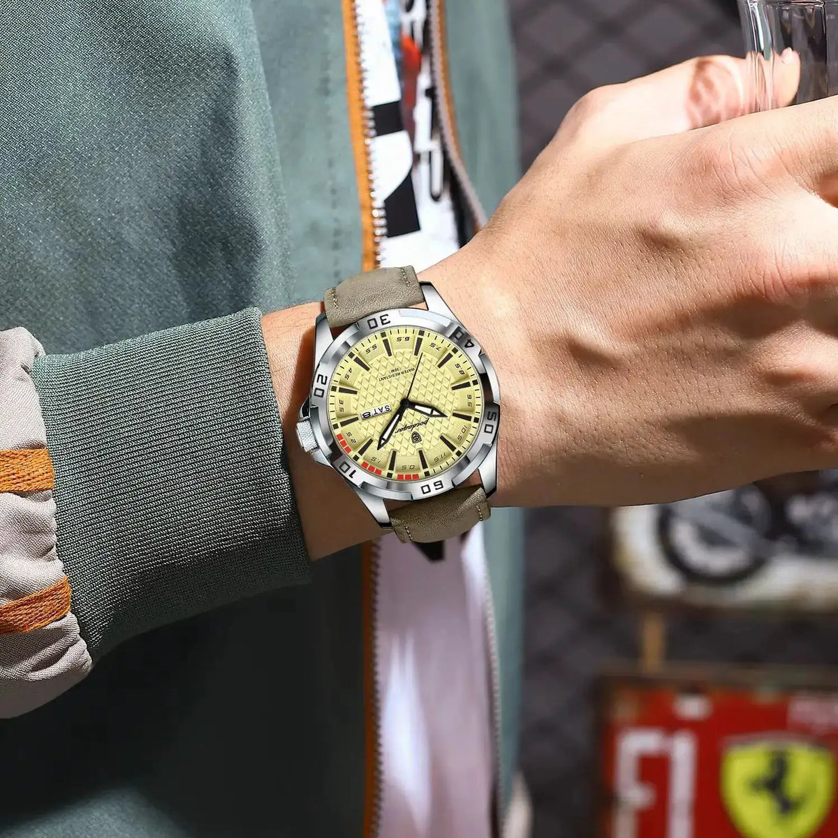 Men's Business Leather Quartz Watch