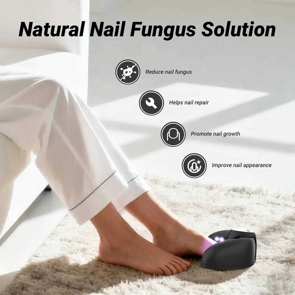 Rechargeable Nail Fungus Light Therapy Device Blue Light — product view 3