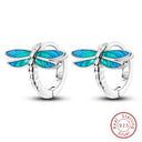 Real Sterling Silver Colorful Dragonfly
