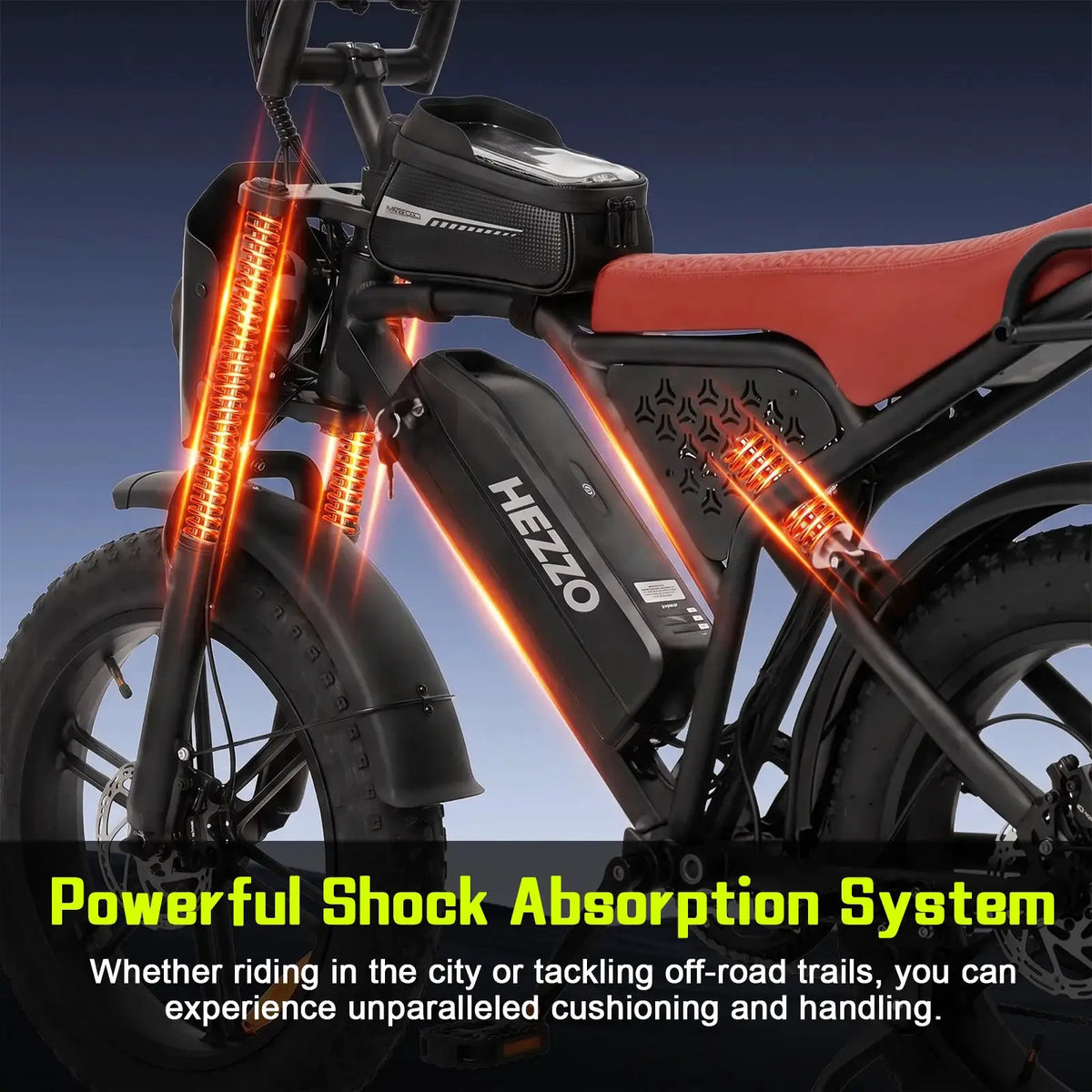 Hezzo K5 Pro Fat Tire E Bike 48V — product view 3