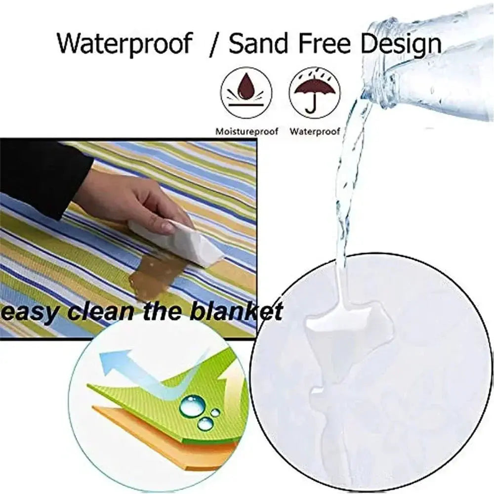Versatile Waterproof Picnic And Camping Blanket Portable Mat