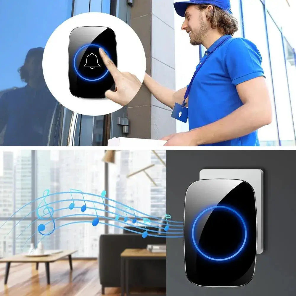 Intelligent Wireless Doorbell With Stylish Secure Chime