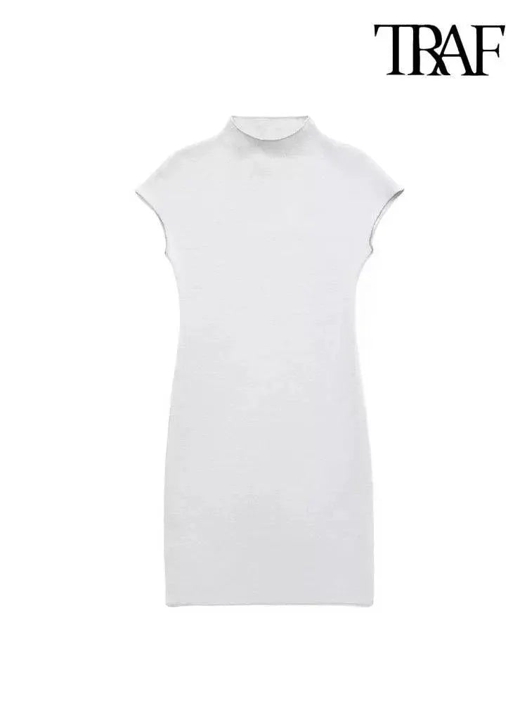Sophisticated Vintage Sleeveless Knit Dress Style Statement