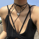 Personalized Adjustable Wax Line Choker Necklace for Women