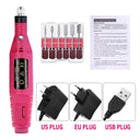 Nail Drill: Portable Professional Electric Nail Drill Machine Set