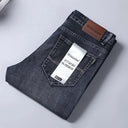 Fashion Classic Blue Black Denim Trousers Men's Jeans